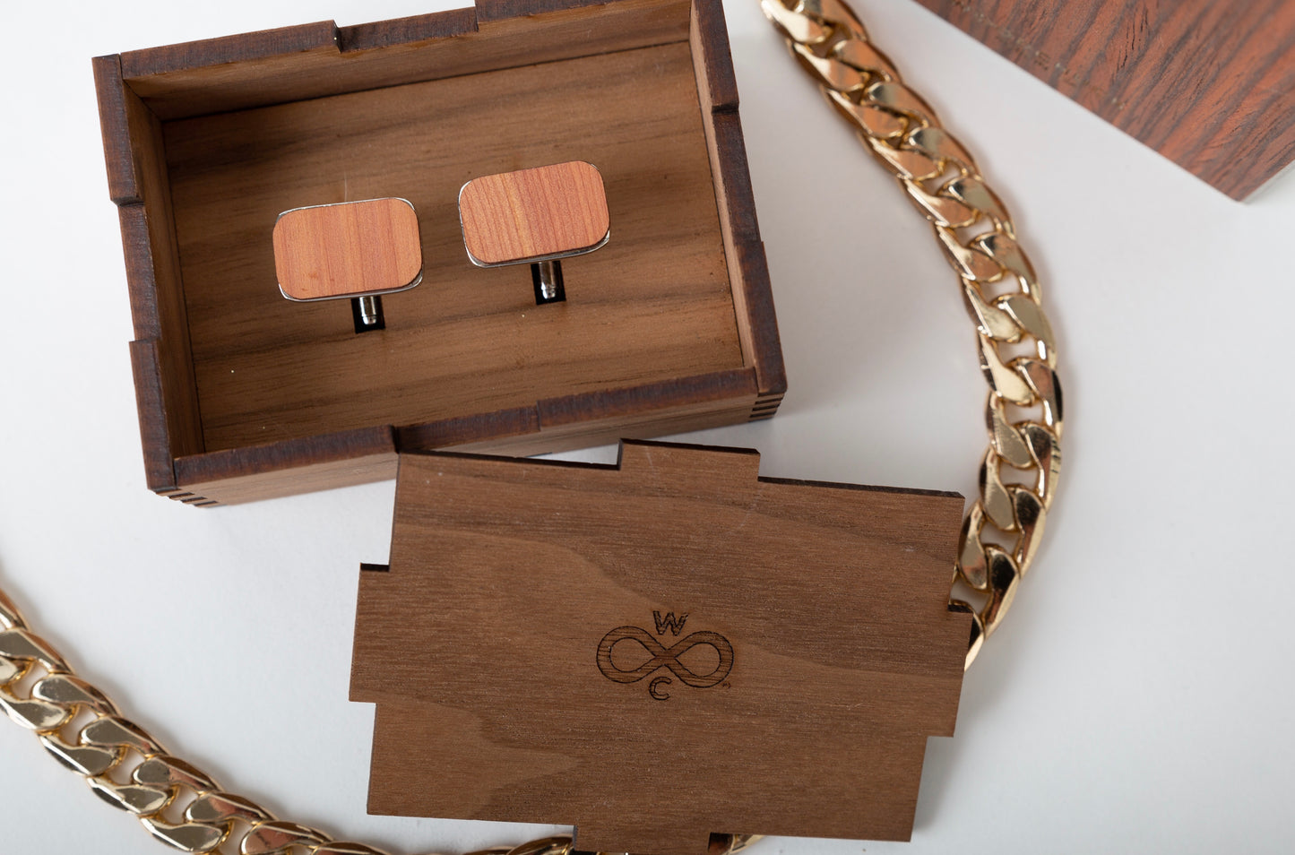Woodchuck: Cedar Wood Cufflinks