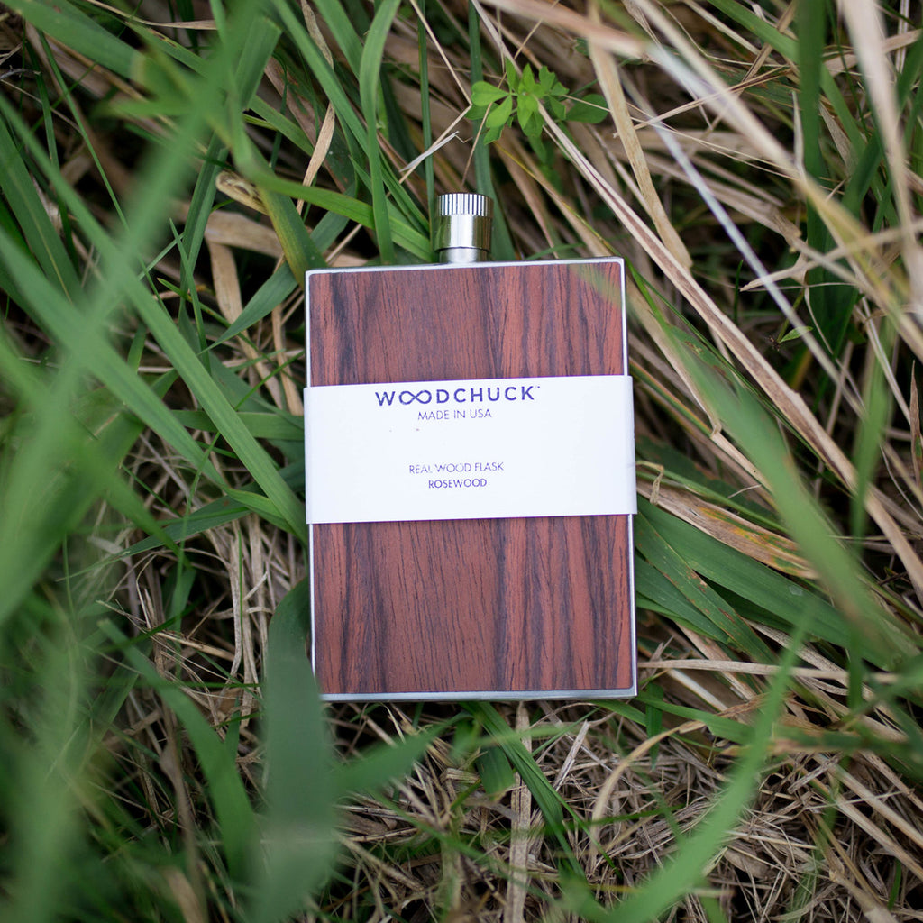 Woodchuck: Rosewood Wooden Flask